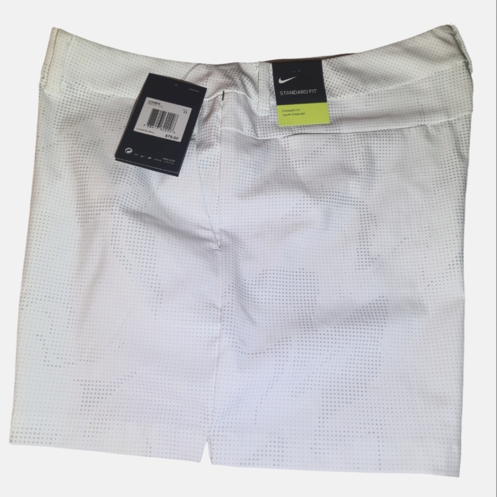 Nike Flex Golf Standard Shorts Sz 12 w/ dry fit technology White/gry